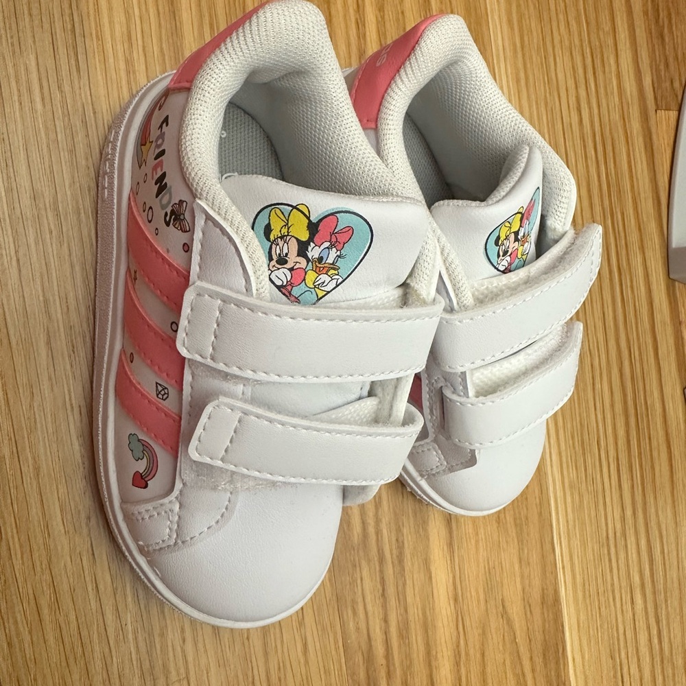 Disney Kids White and Pink Shoes